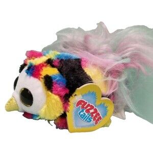 Fuzzee Tails Goldie The Owl Multicolor 6" Plush Stuffed Animal Toy Soft New